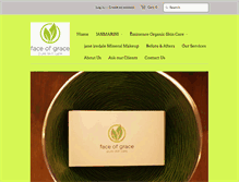 Tablet Screenshot of faceofgraceskincare.com